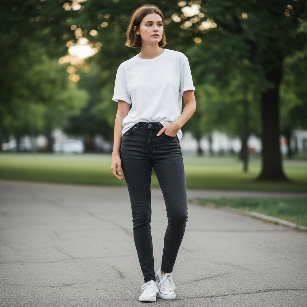 Madewell Skinny Jeans Women 25 Black Excellent High Rise E1829 Stretch Denim